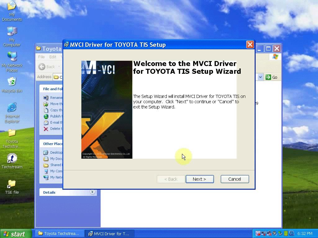 install driver mvci toyota