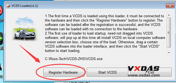 vcds interface not found when plugged into car