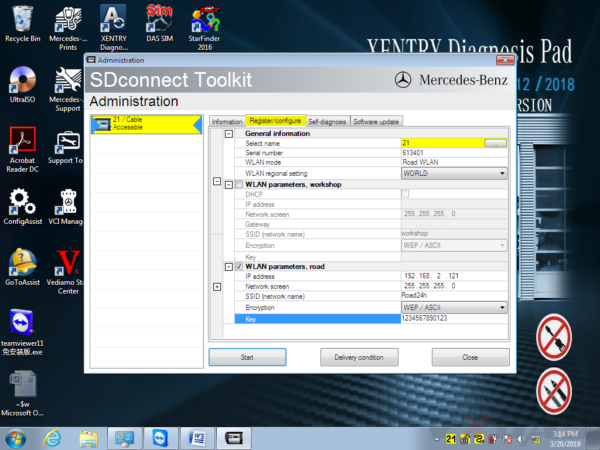 How to set WIFI for SD C4 - VXDAS