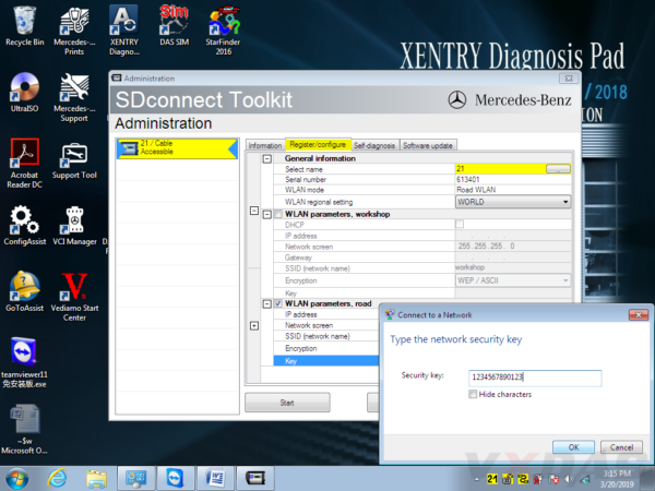 How to set WIFI for SD C4 - VXDAS