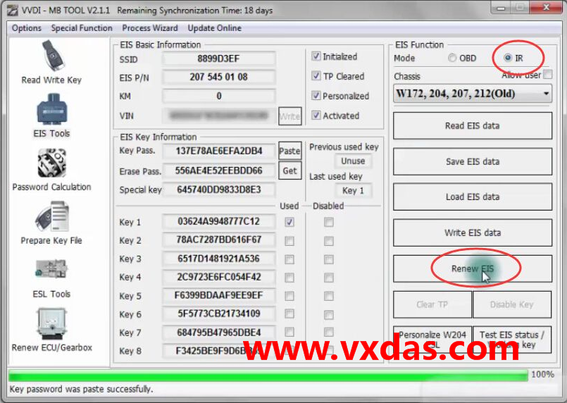 VVDI MB BGA tool Mercedes Key Programmer Install Mercedes W204 ELV emulato Step-10