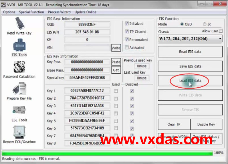 VVDI MB BGA tool Mercedes Key Programmer Install Mercedes W204 ELV emulato Step-12