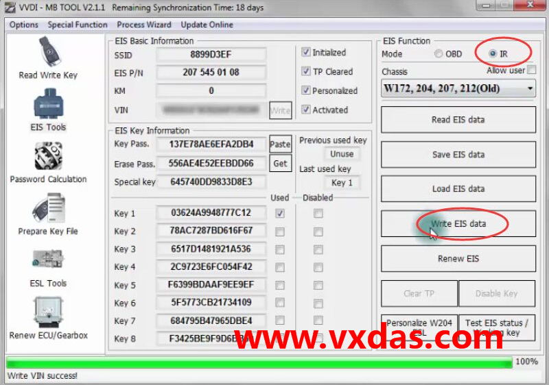 VVDI MB BGA tool Mercedes Key Programmer Install Mercedes W204 ELV emulato Step-15