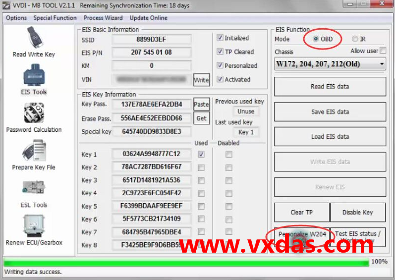 VVDI MB BGA tool Mercedes Key Programmer Install Mercedes W204 ELV emulato Step-16