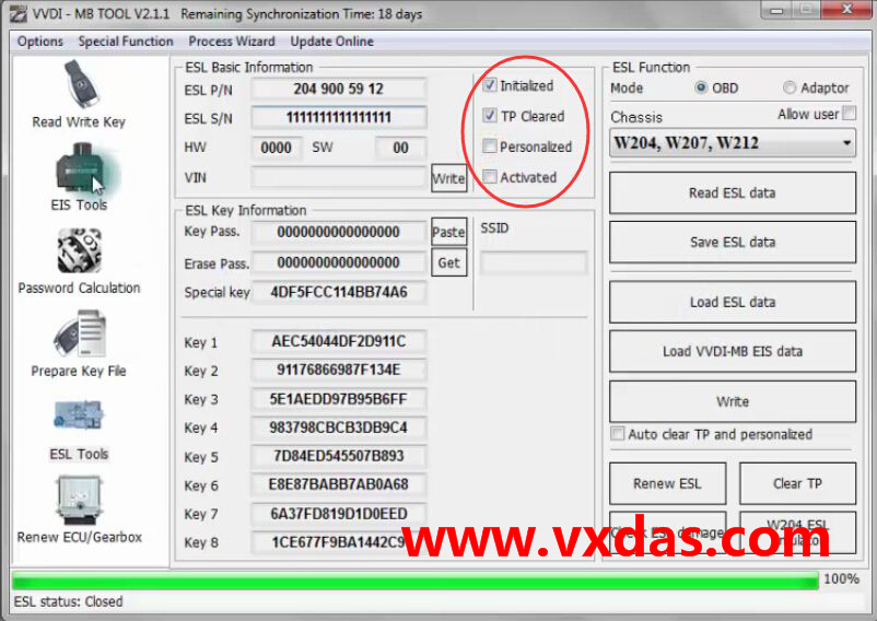 VVDI MB tool Install Mercedes W204 ELV emulato Step-3