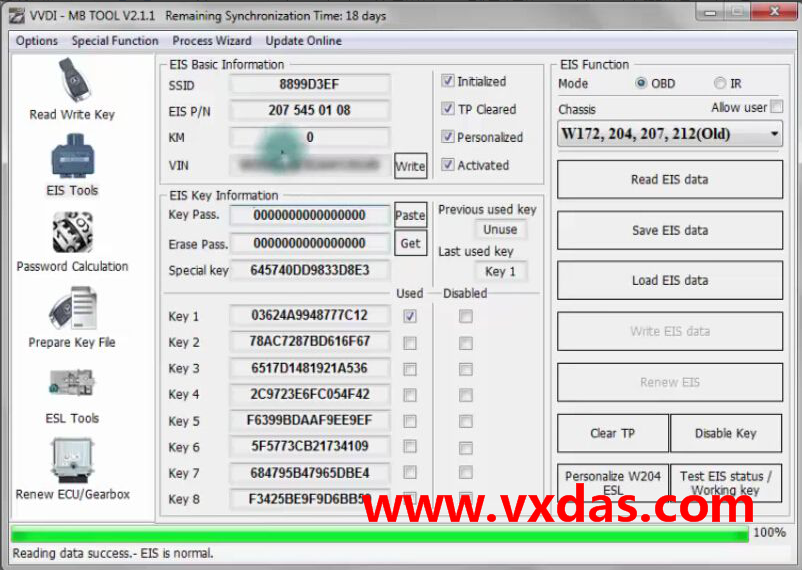 VVDI MB tool Install Mercedes W204 ELV emulato Step-5