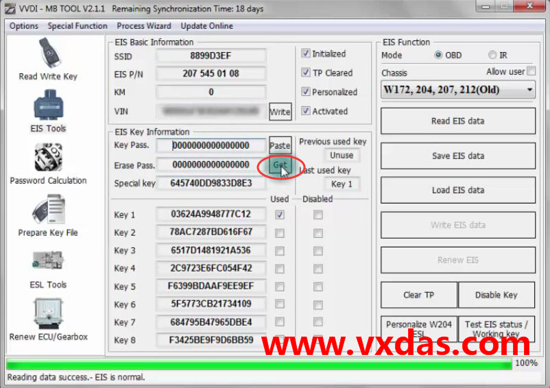 VVDI MB BGA tool Install Mercedes W204 ELV emulato Step-6