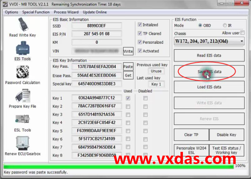VVDI MB BGA tool Install Mercedes W204 ELV emulato Step-7