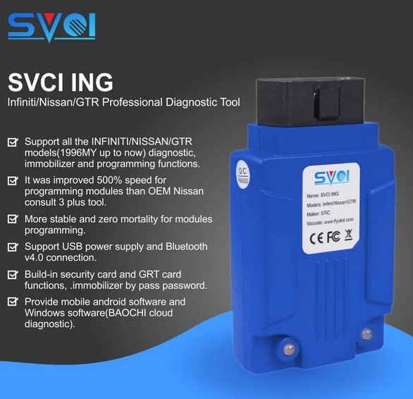 SVCI ING:nissan obd2 scanner