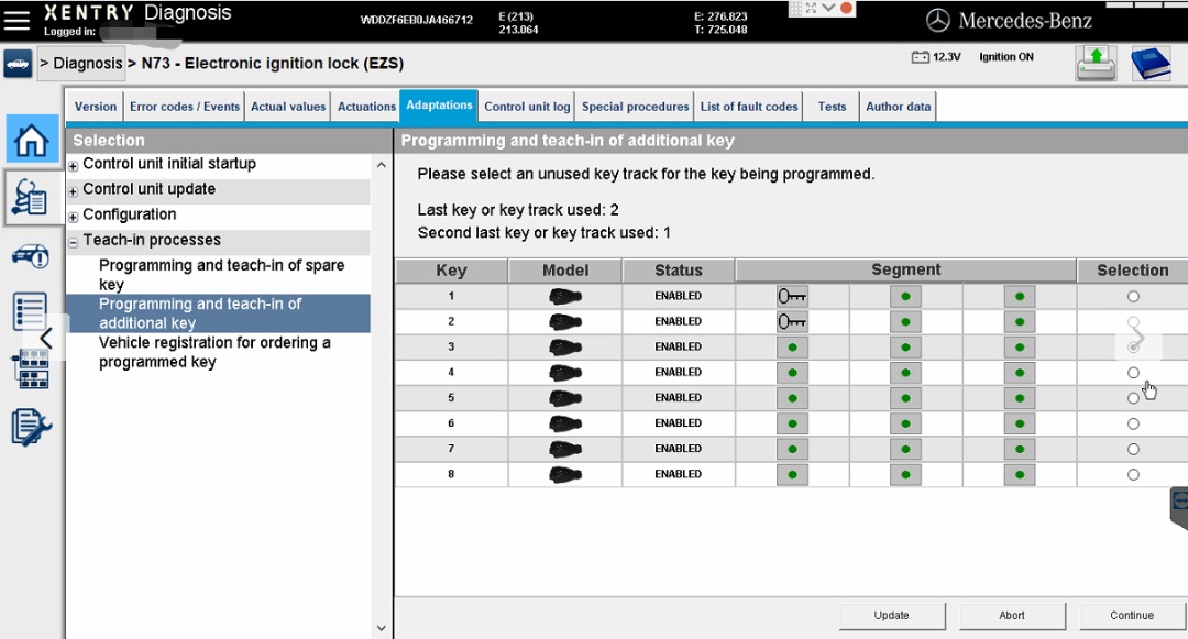 Mercedes FBS4 Key Programming