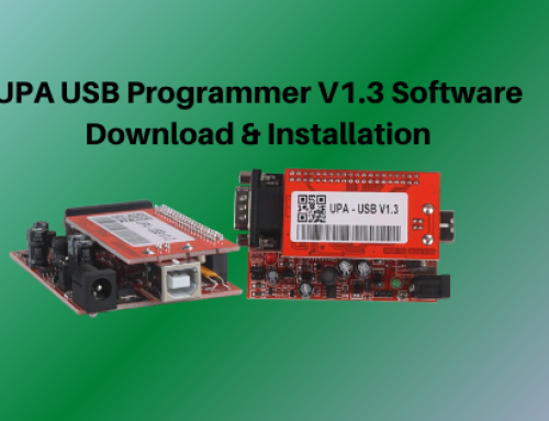 UPA USB Programmer V1.3 Software Download&Installation